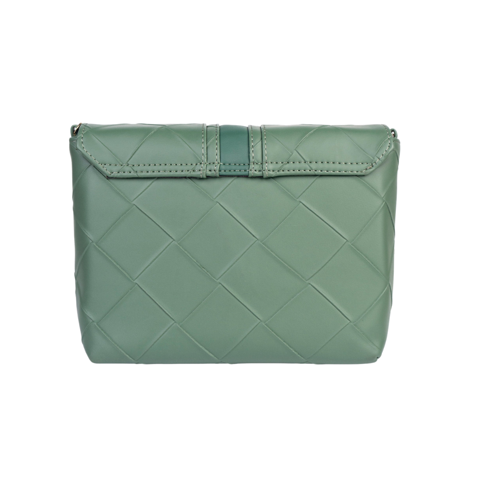 Green Textured Handbag